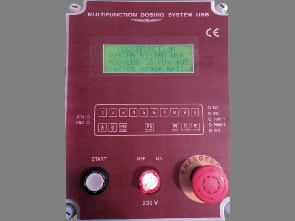 Dosatori Custom - MDS USB - Scaricatore Acque reflue